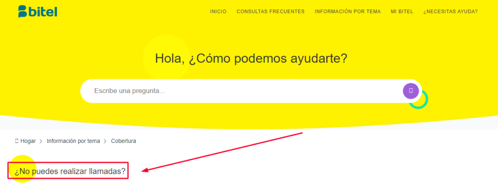 Por qué no puedo hacer llamadas de mi celular Bitel