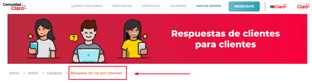 bloquear celular claro por internet