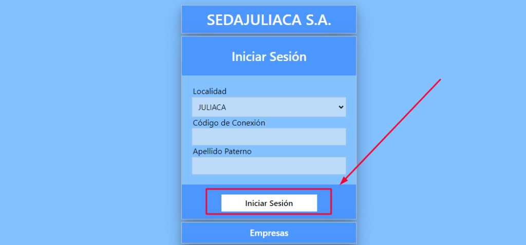consultar el recibo Sedajuliaca