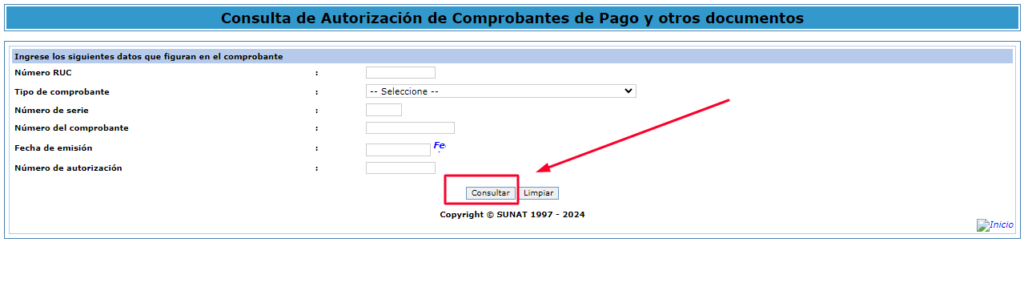 consultar comprobante de pago físico