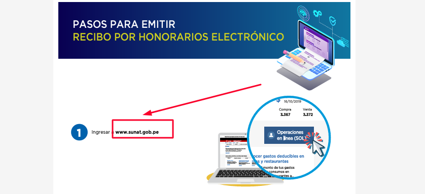  imprimir el recibo por honorarios en Perú