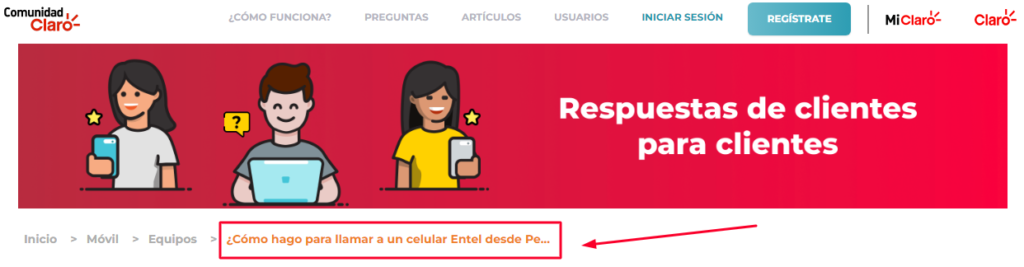  llamar de Entel a Claro en Perú