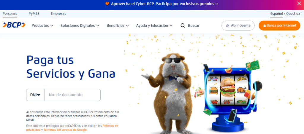 pagar internet Claro por BCP en Perú