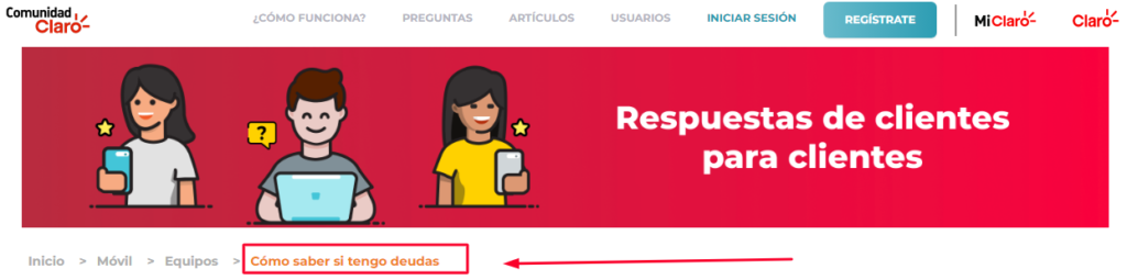 saber si tengo deuda en Claro
